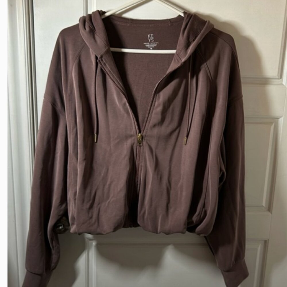 Athleta Taupe Bomber Jacket